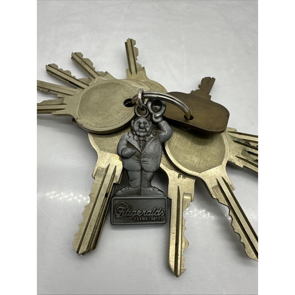 Vintage Fitzgerald Las Vegas NV Hotel & Casino Room Key Lot & Key Chain